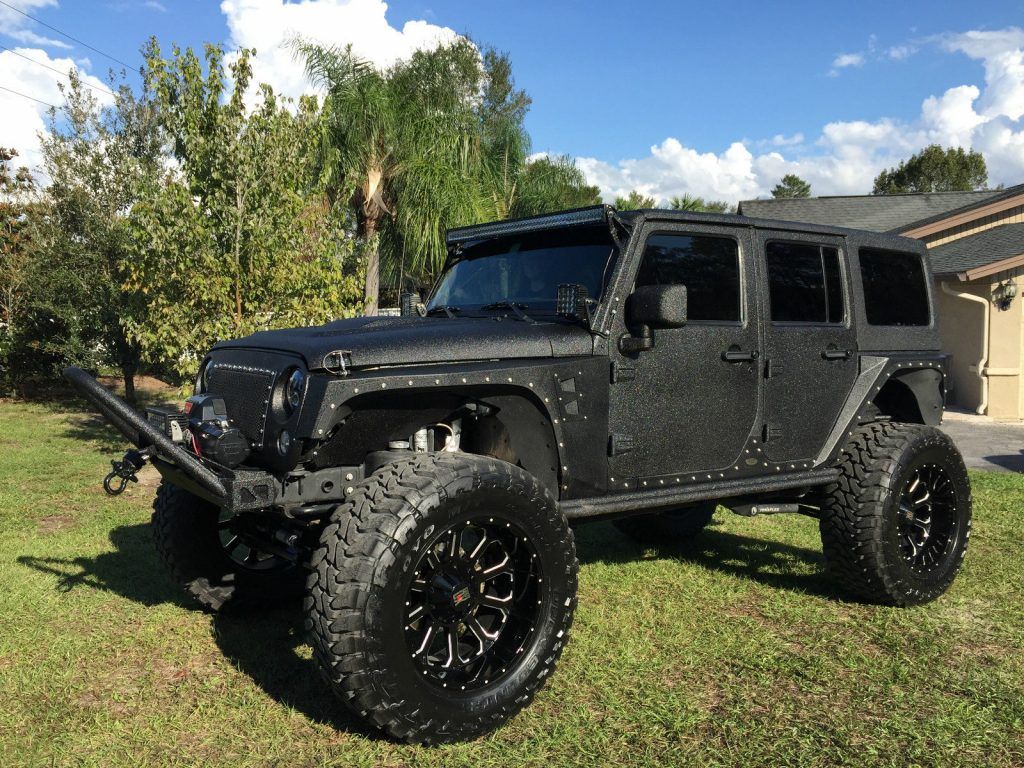 2012 Jeep Wrangler MW3 150k+ Line X Kevlar Coated 40″ Tires for sale
