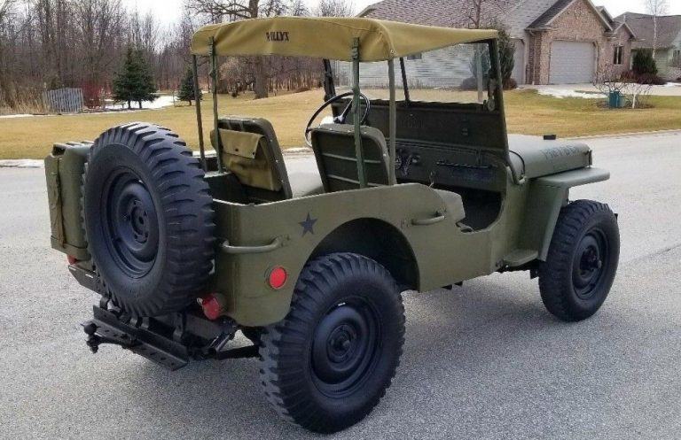 1948 Jeep Willys CJ2A 101st Airborne Military Paint For Sale