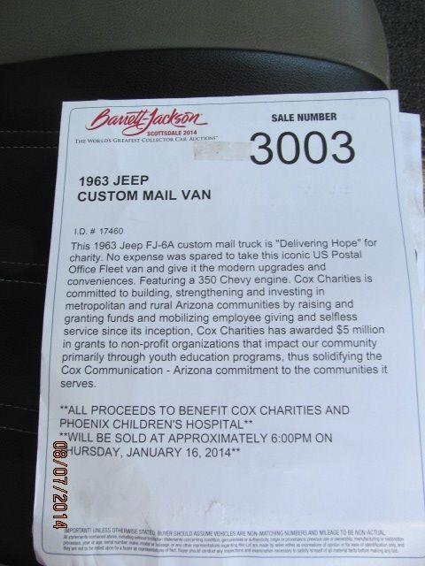 1963 Jeep ex postal, V8