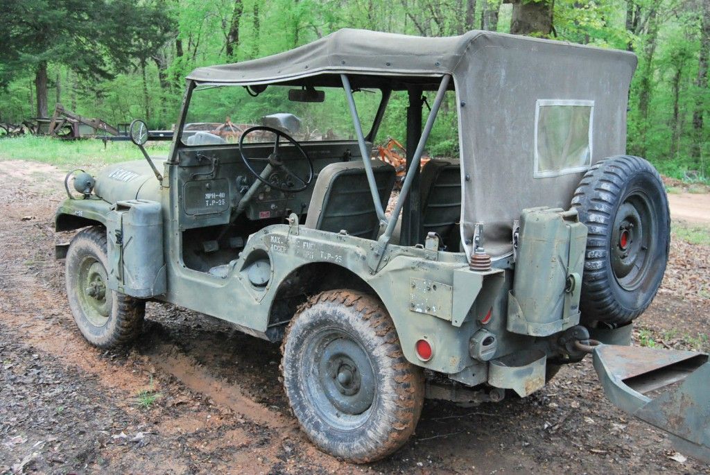 1953 Jeep Willys Military Jeep WII, 2 Trailers