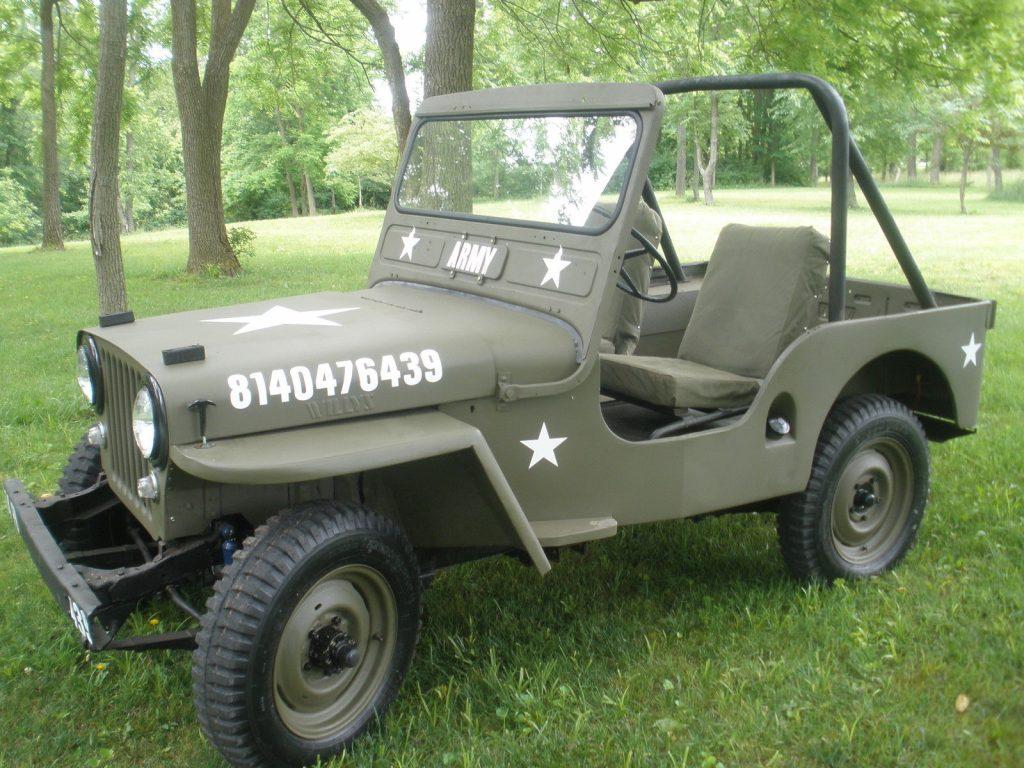 1950 Willys 1950 jeep cj3a Militray style for sale