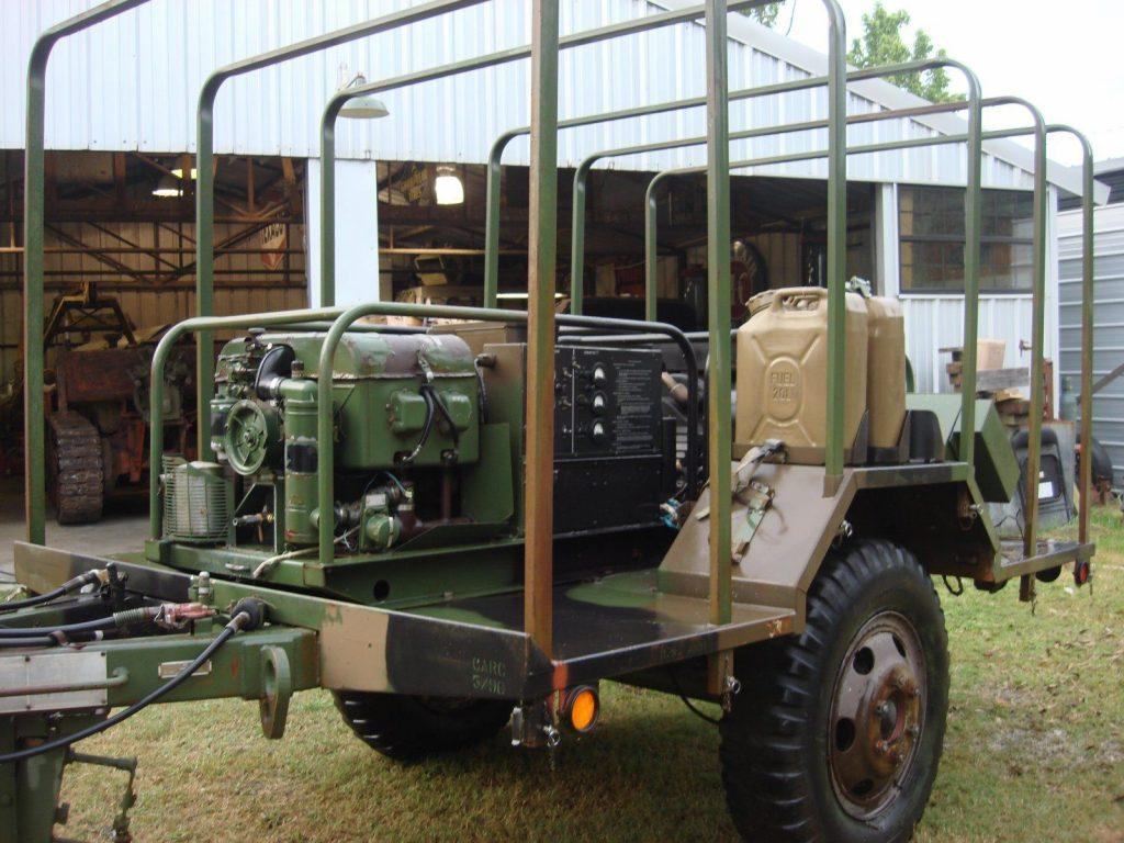 US Army Trailer Mounted Dual Generator Unit