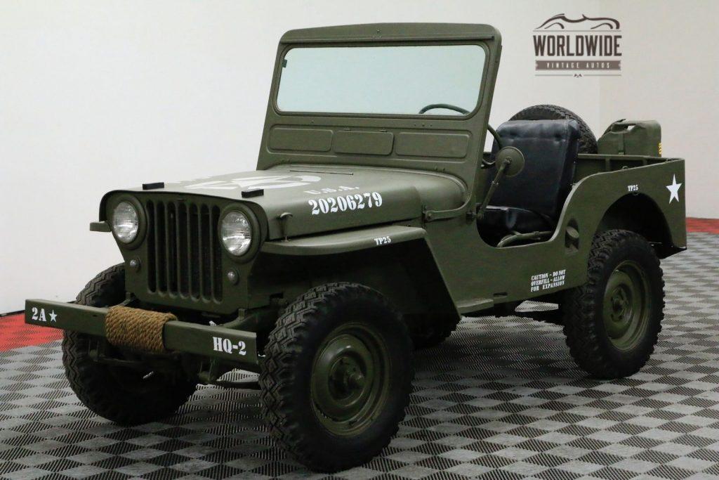 1948 Jeep Willys CJ2A Restored 4X4 Collector MILITARY for sale