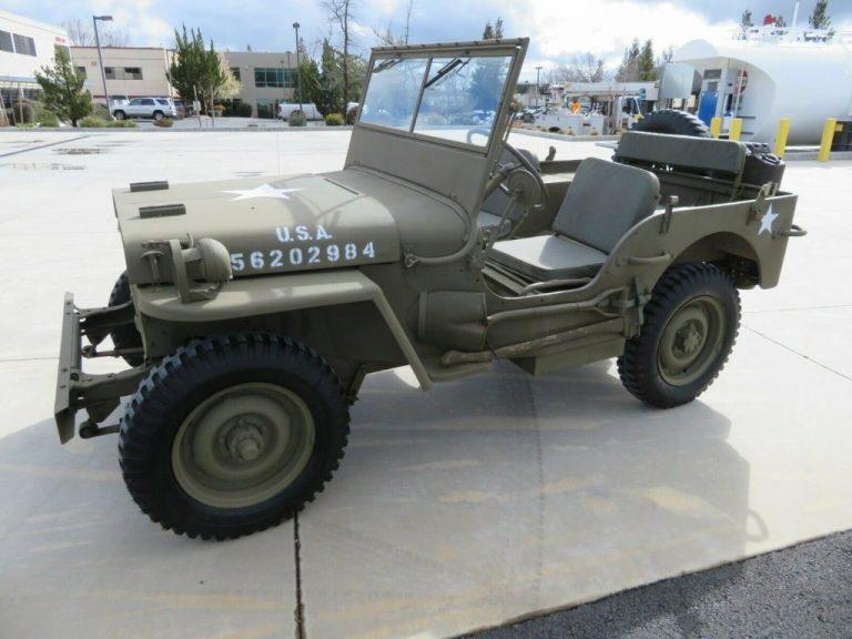 1944 Ford Gpw Military Jeep Wwii For Sale 4285