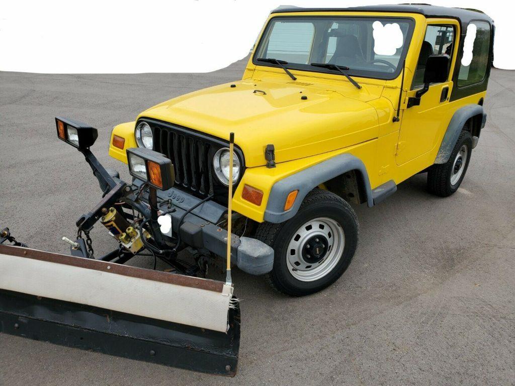1998 Jeep Wrangler Plow