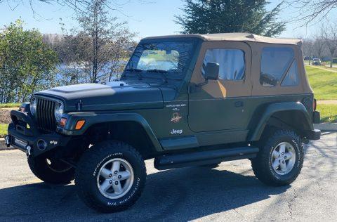 1997 Jeep Wrangler No Reserve! Sahara 4×4 Low Miles Manual Lifted for sale
