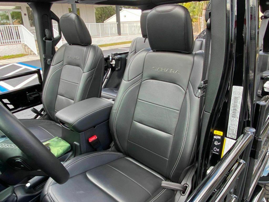 2020 Jeep Wrangler Unlimited Blackout Sahara NAV Leather Lifted Loaded OCD4X4