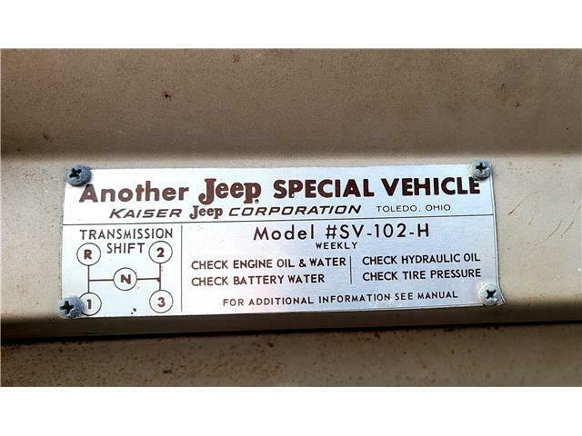 Jeep Military FORT KNOX Sv-102 H Audio Visual RARE Vehicle!!! LOW MILES!!!