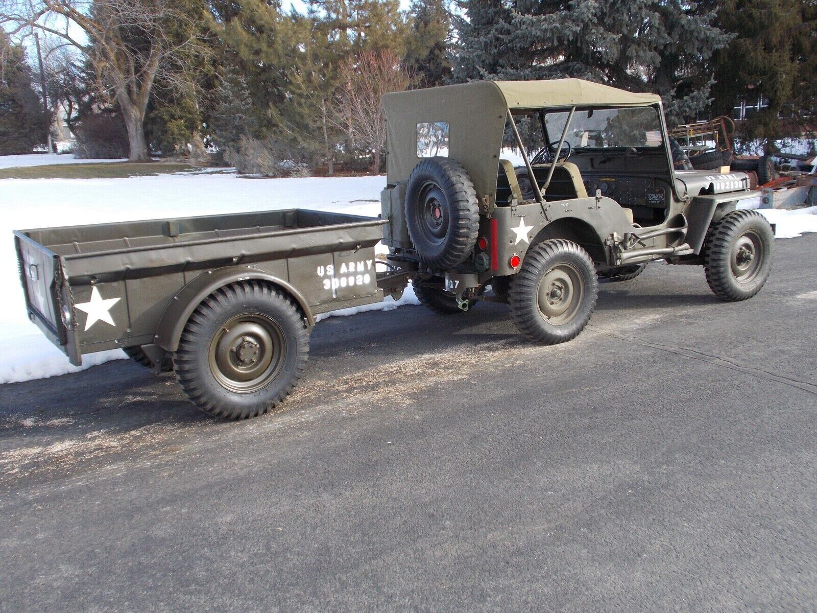 Willys Jeep M38 with Bantam trailer for sale