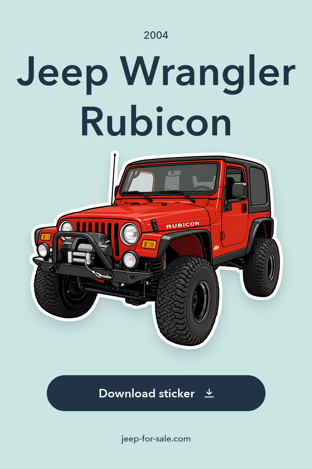 2004 Jeep Wrangler Rubicon sticker preview