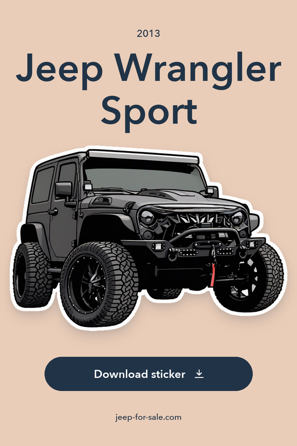 2013 Jeep Wrangler Sport sticker preview