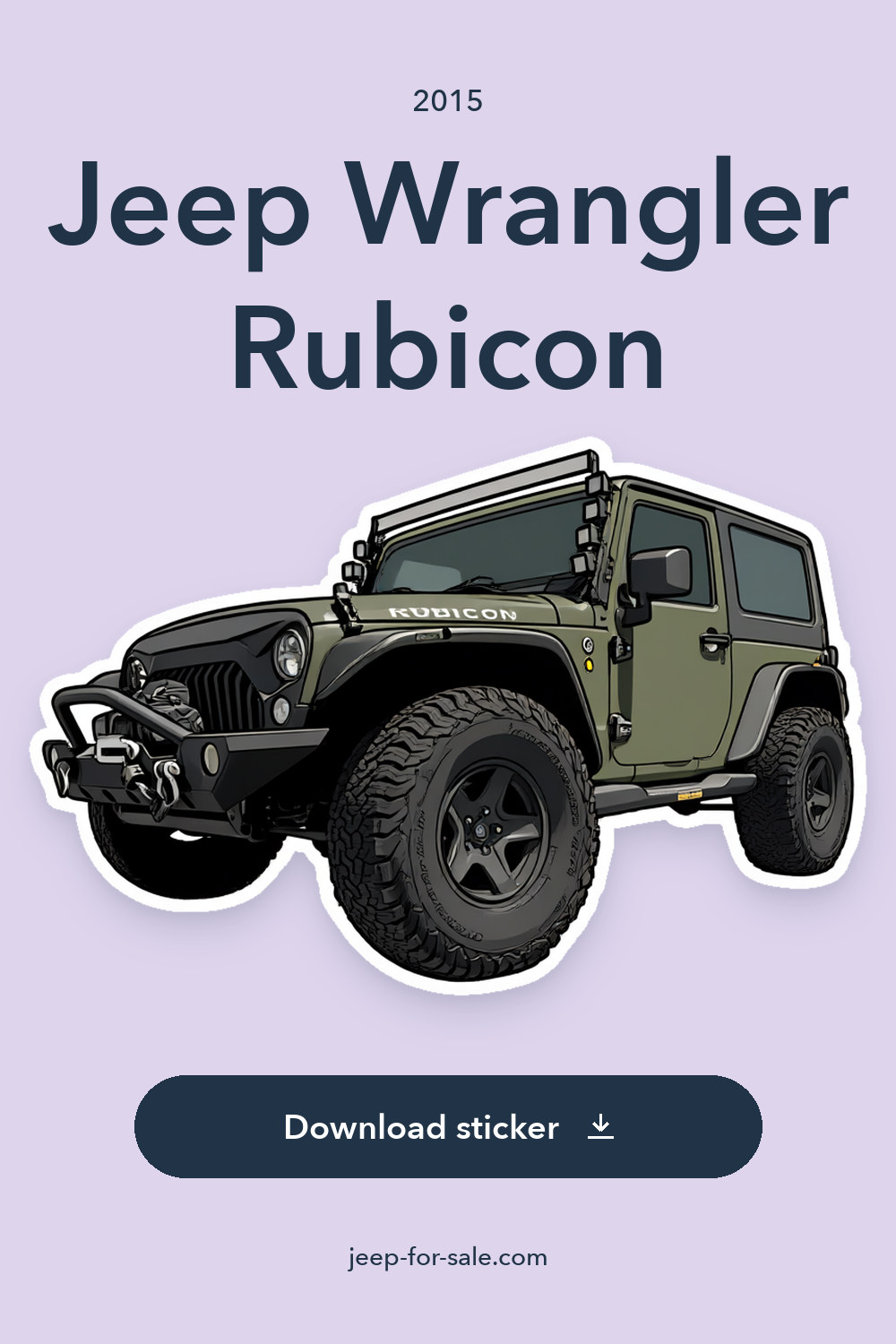2015 Jeep Wrangler Rubicon sticker preview