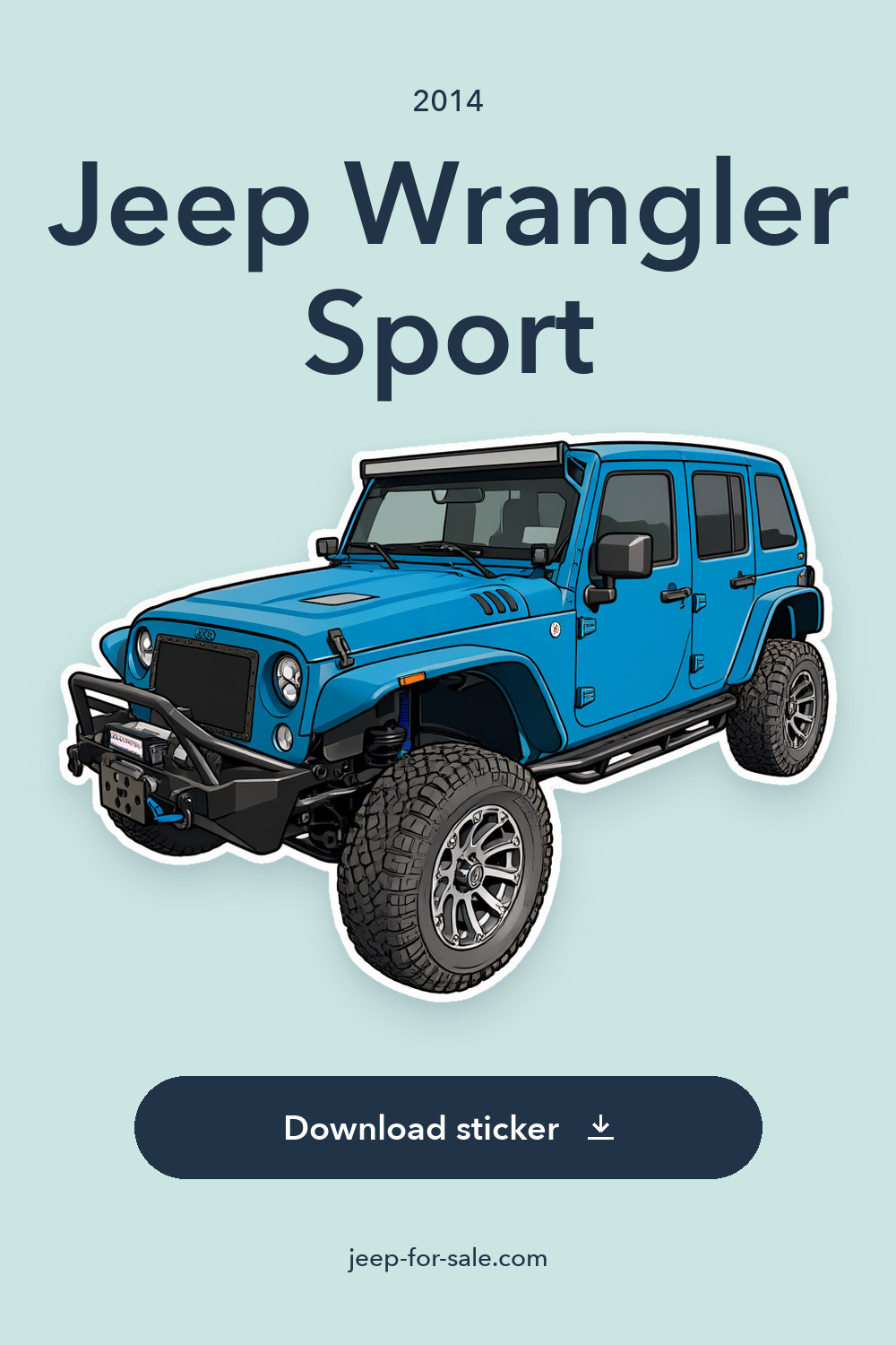 2014 Jeep Wrangler Sport sticker preview