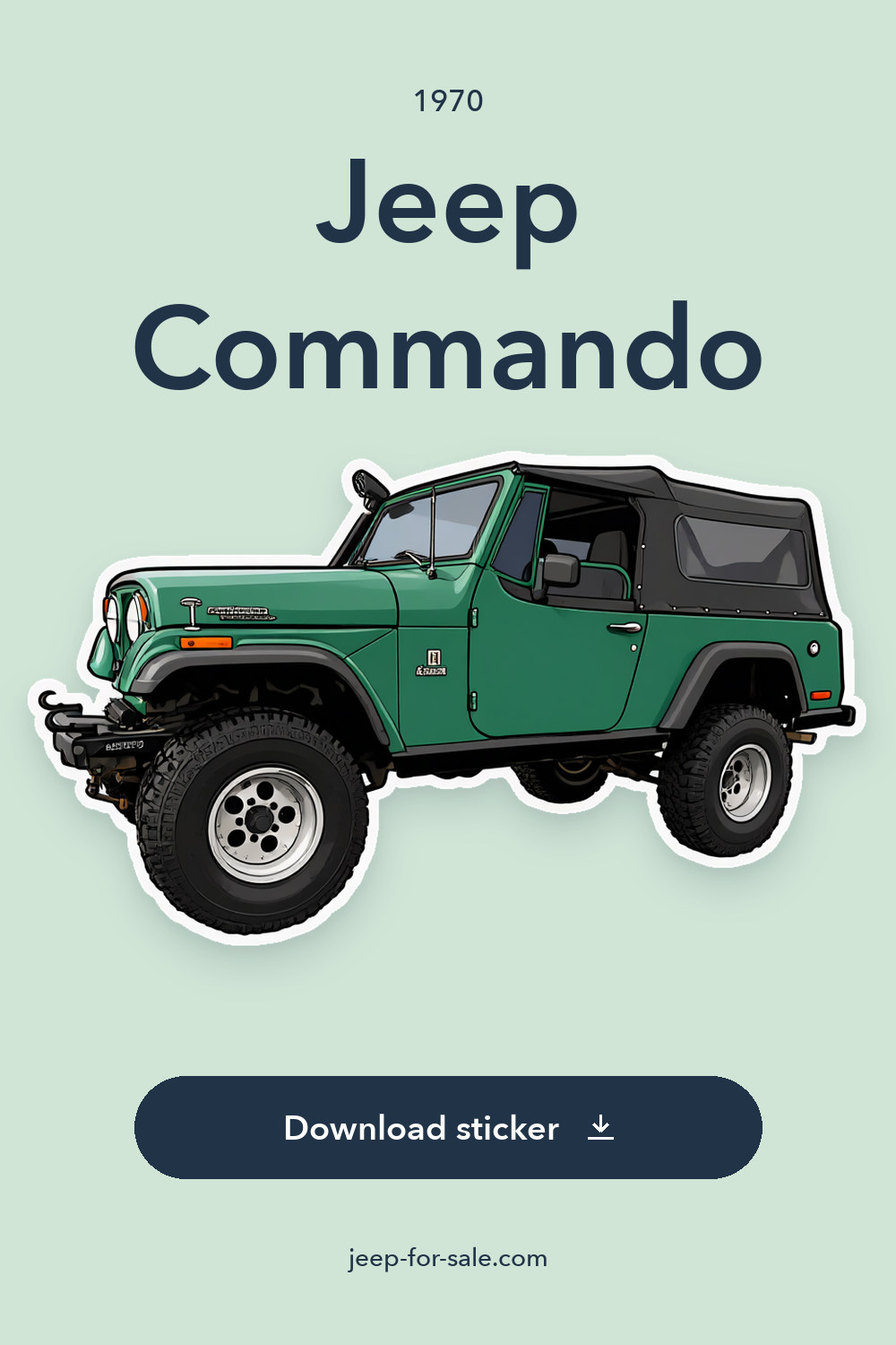 1970 Jeep Commando sticker preview