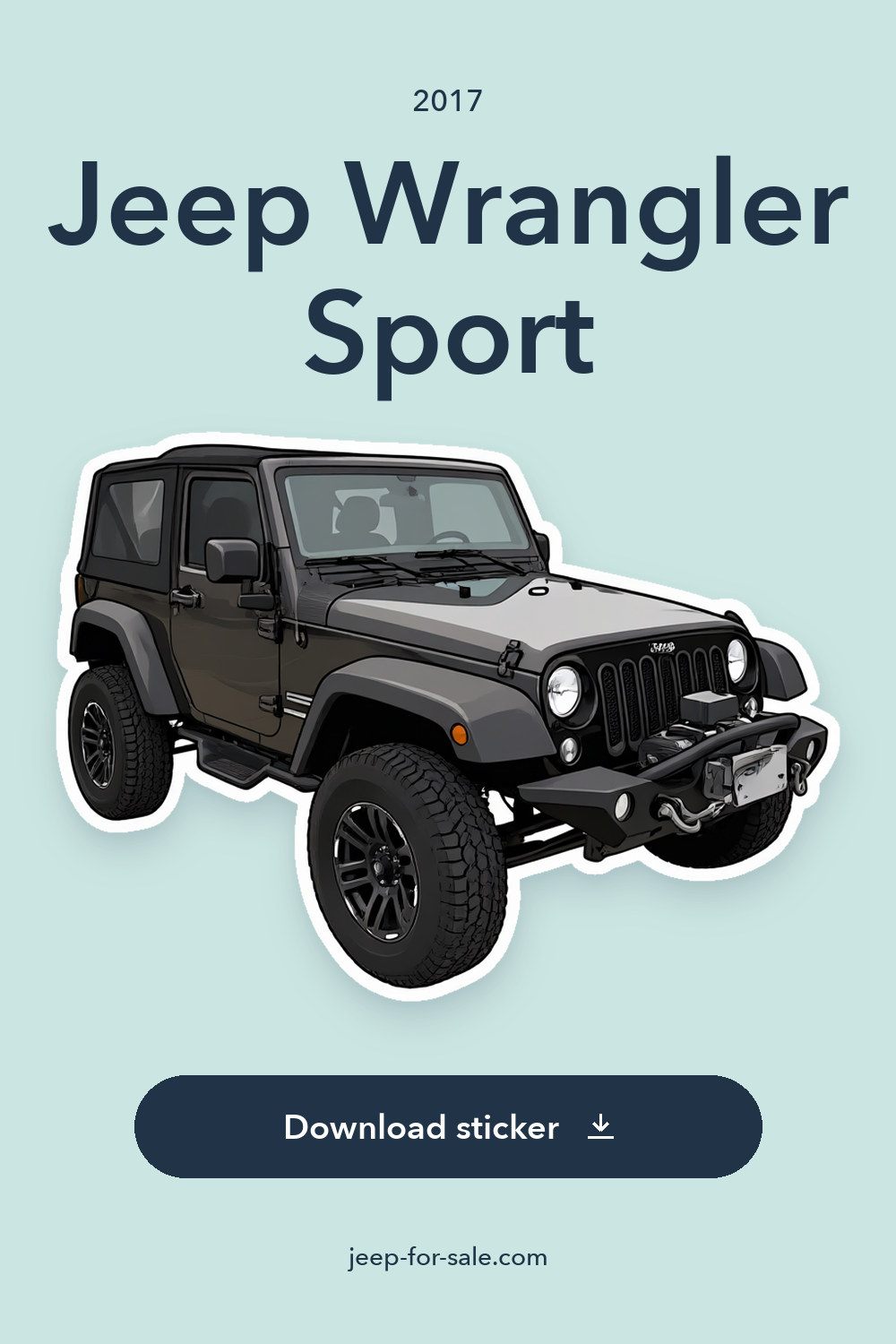 2017 Jeep Wrangler Sport sticker preview
