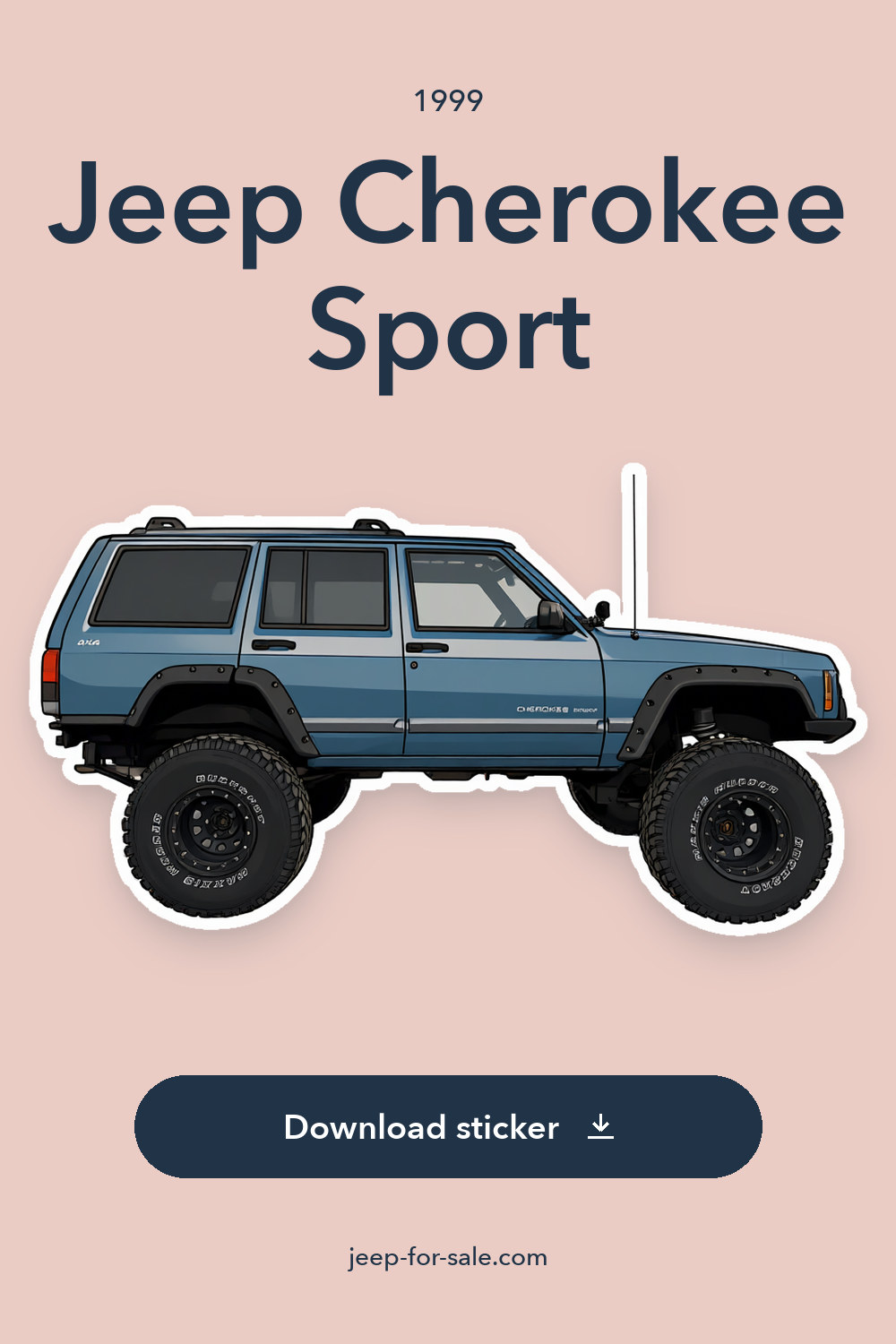 1999 Jeep Cherokee Sport sticker preview