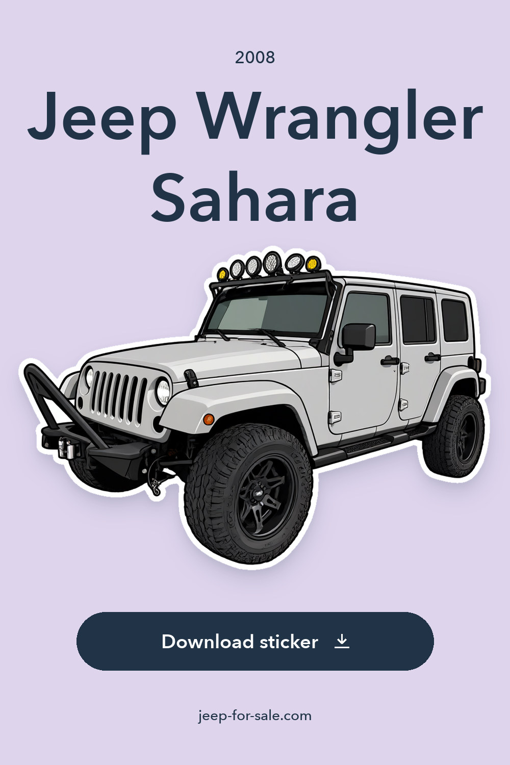2008 Jeep Wrangler Sahara sticker preview