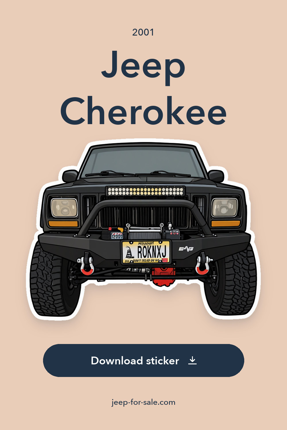 2001 Jeep Cherokee sticker preview