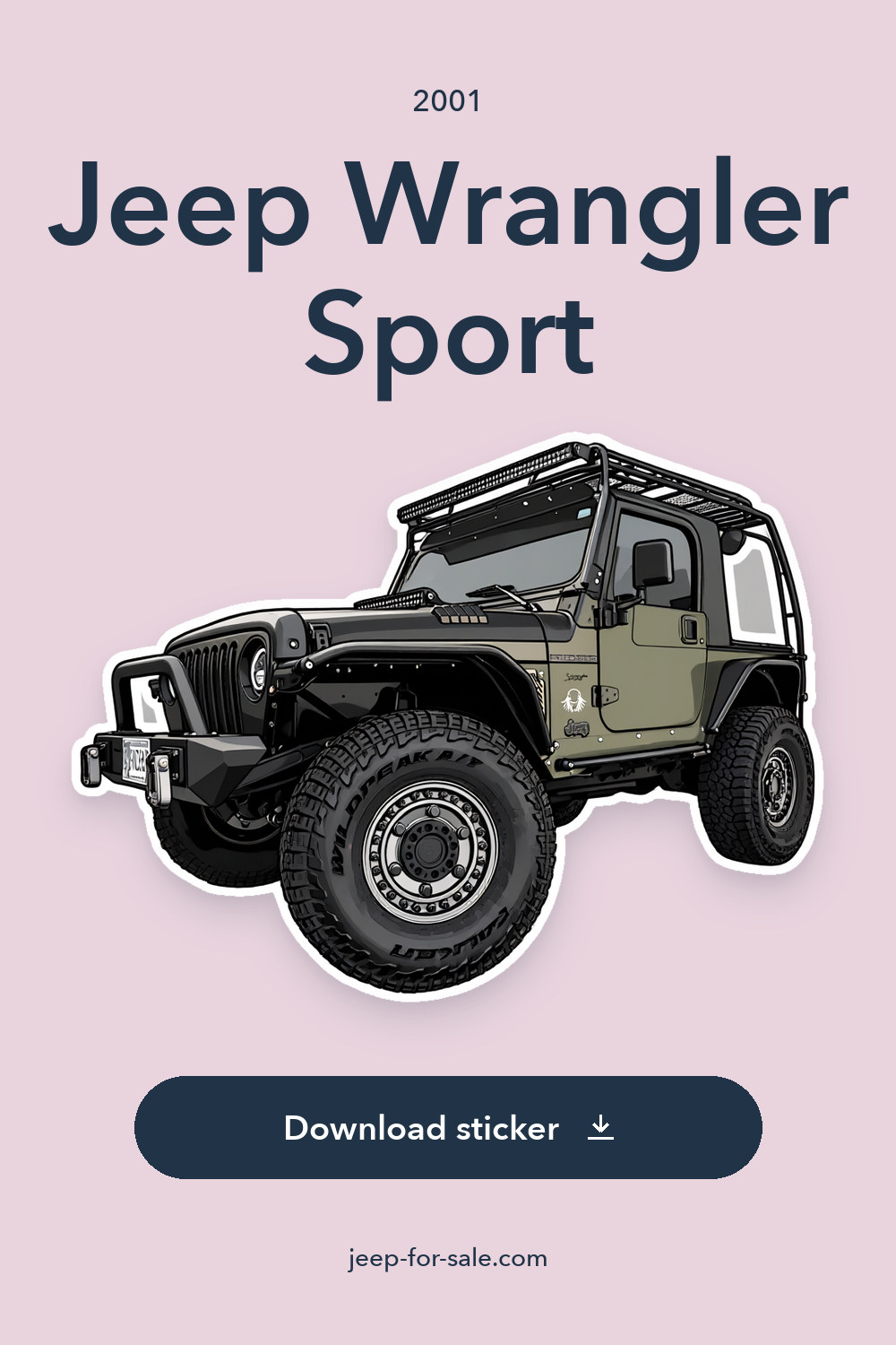 2001 Jeep Wrangler Sport sticker preview