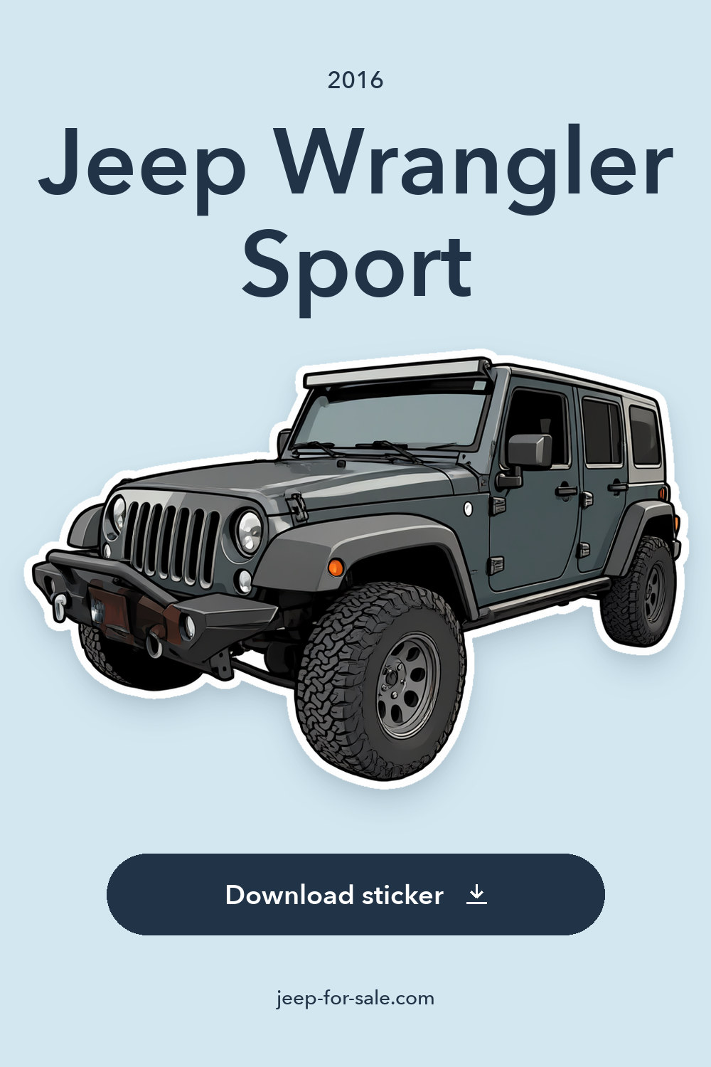 2016 Jeep Wrangler Sport sticker preview