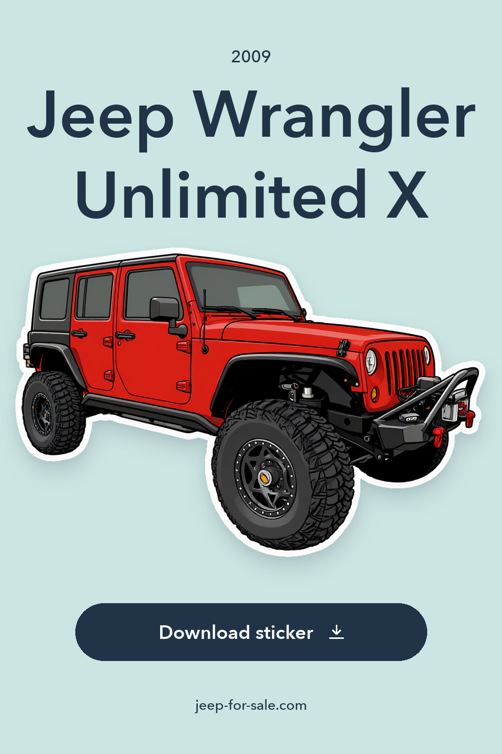 2009 Jeep Wrangler Unlimited X sticker preview