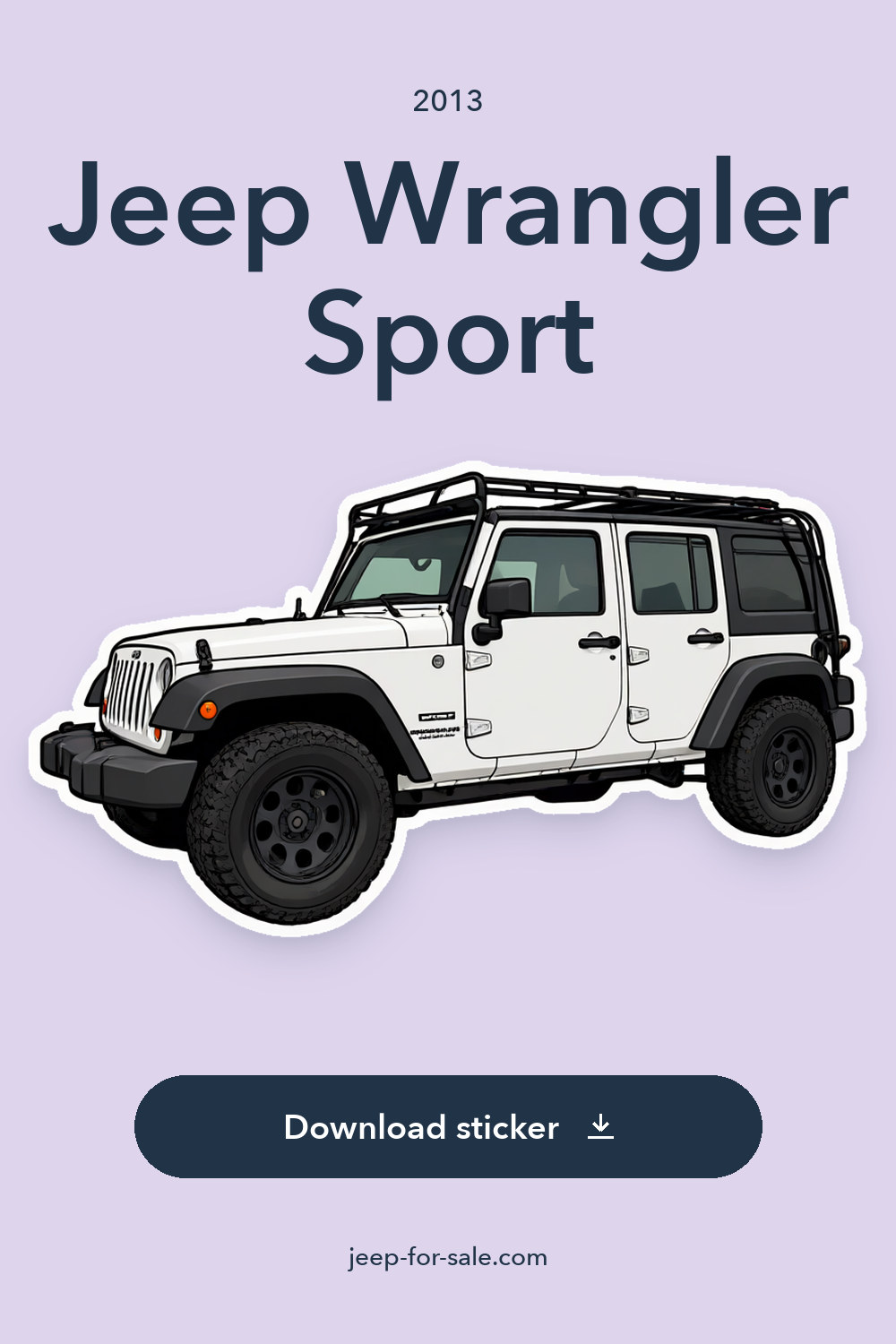2013 Jeep Wrangler Sport sticker preview