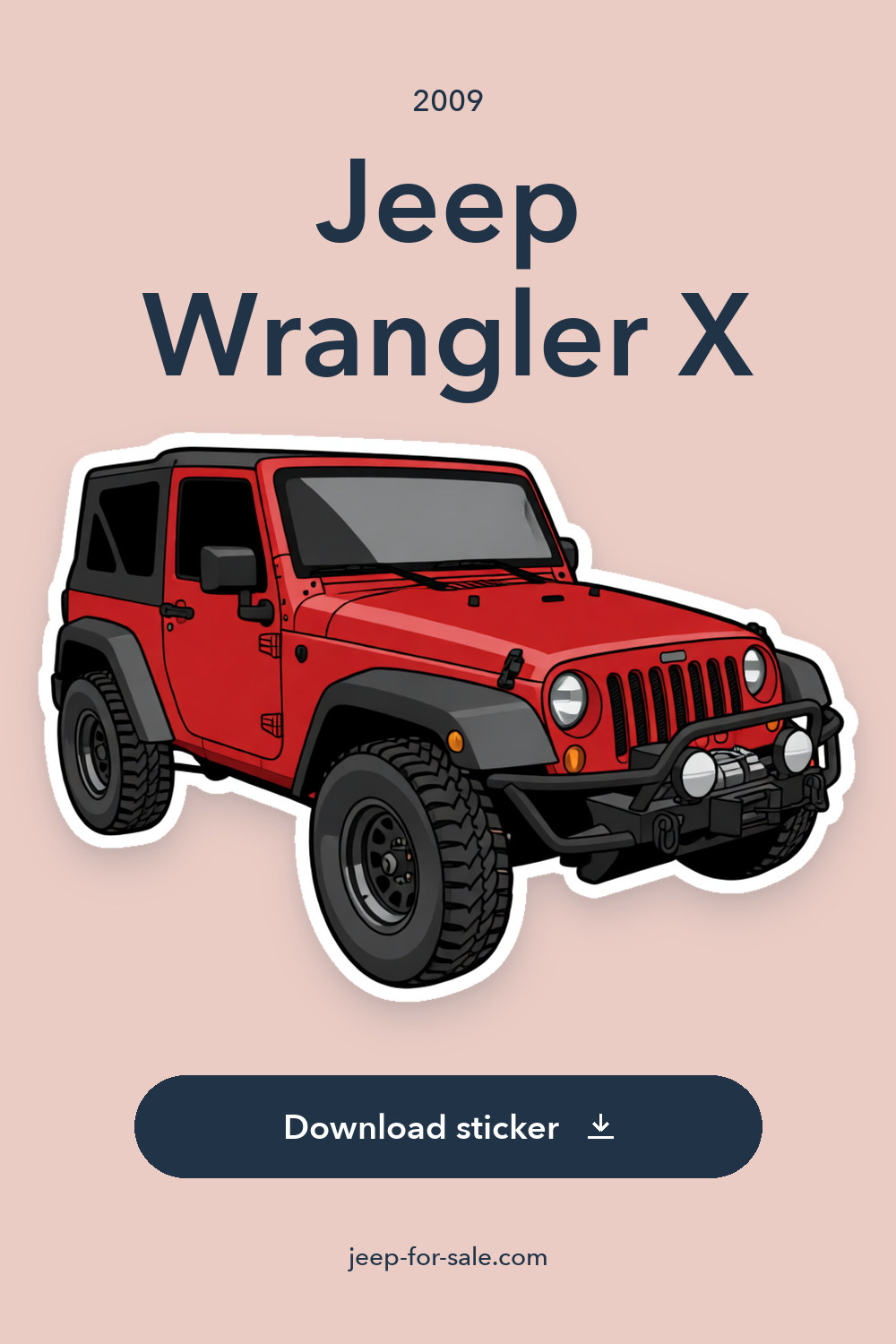 2009 Jeep Wrangler X sticker preview