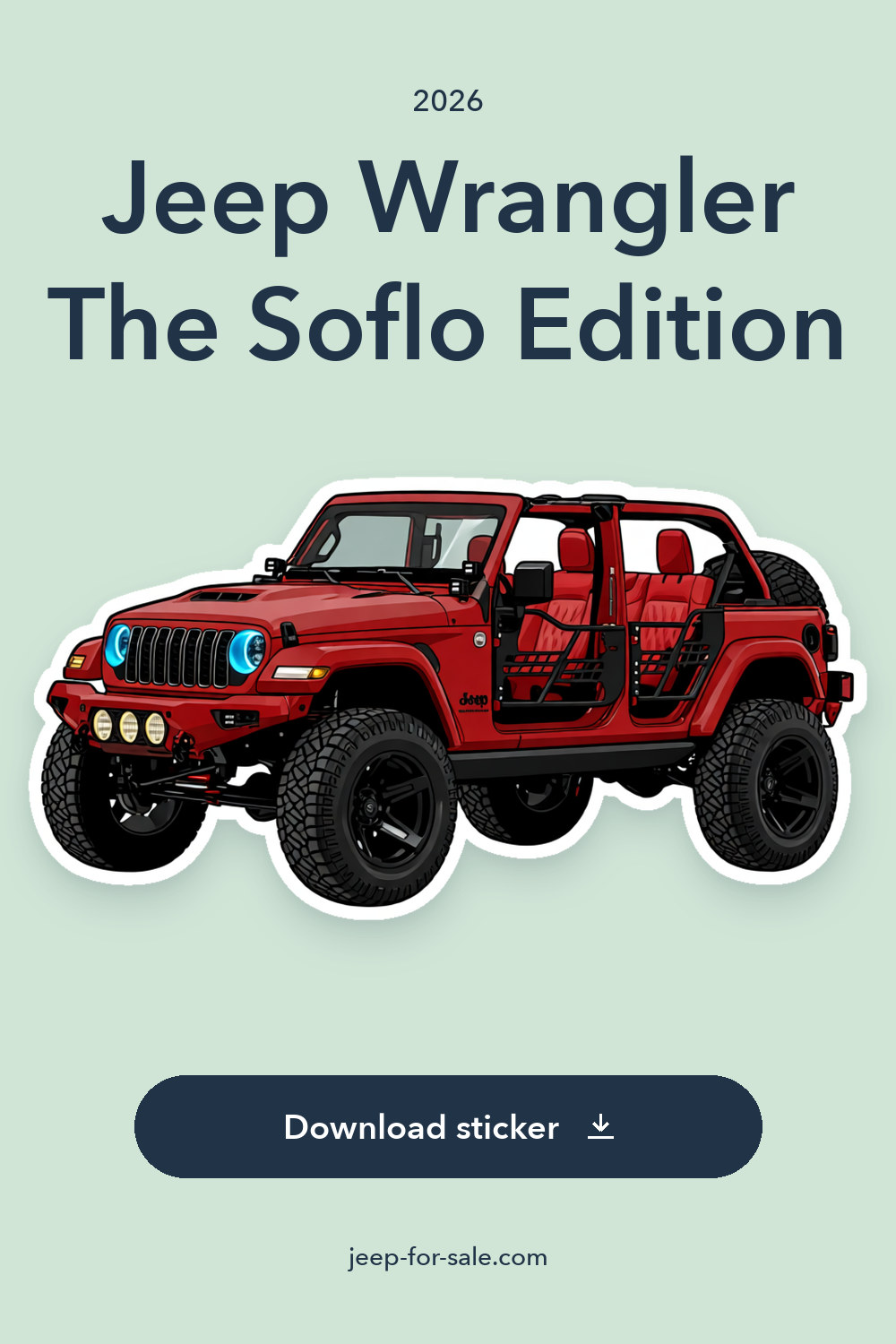 2026 Jeep Wrangler The Soflo Edition sticker preview